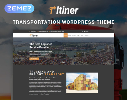 Itiner - Transportation Multipurpose Minimal Elementor WordPress Theme