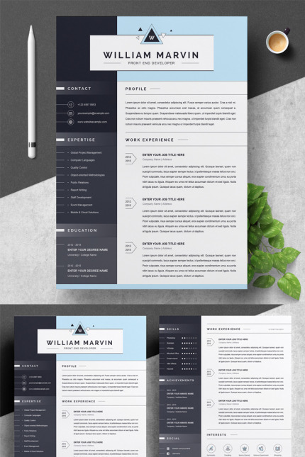 Template #79357 Page Cv Webdesign Template - Logo template Preview