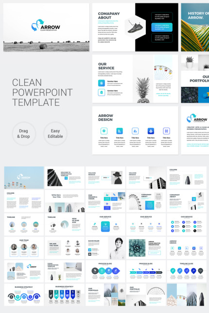 Template #79362 Powerpoint Business Webdesign Template - Logo template Preview