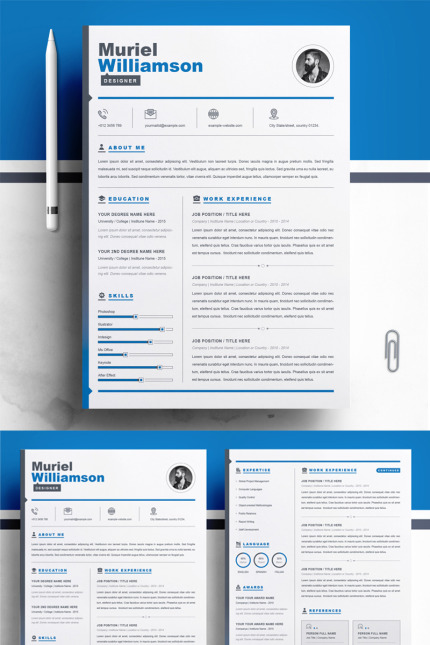 Template #79368 Page Cv Webdesign Template - Logo template Preview