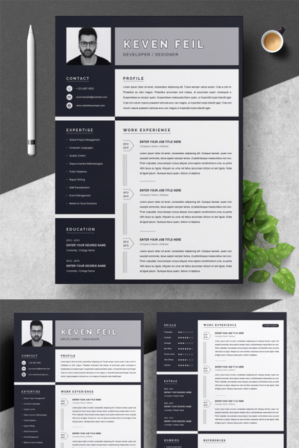 Template #79398 Page Cv Webdesign Template - Logo template Preview