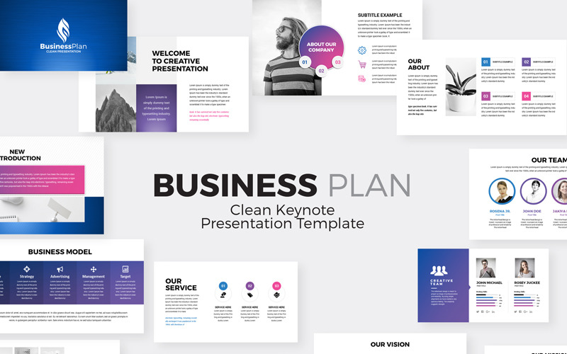 Business Plan Presentation - Keynote template Keynote Template