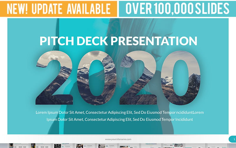 2020 Multipurpose Pitch Deck [Version 4] PowerPoint template PowerPoint Template
