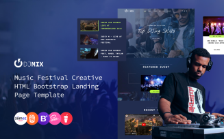 JD Mix - Music Festival Creative HTML Bootstrap Landing Page Template