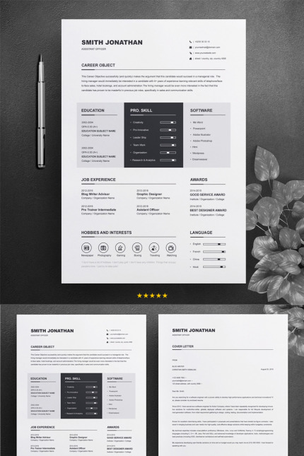 Template #79451 Page Resume Webdesign Template - Logo template Preview