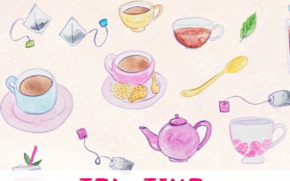 41 Afternoon Tea Time - Illustration