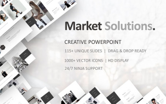 Market Solutions PowerPoint template