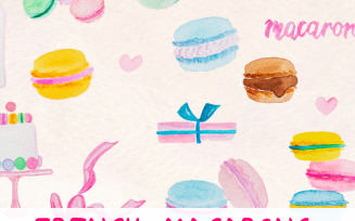 35 Pretty French Macarons - Illustration