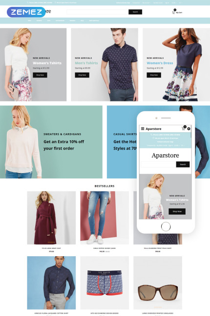 Template #79527 Apparel Clothes Webdesign Template - Logo template Preview