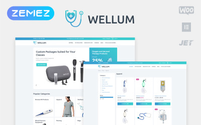 Wellum - Medical ECommerce Classic Elementor