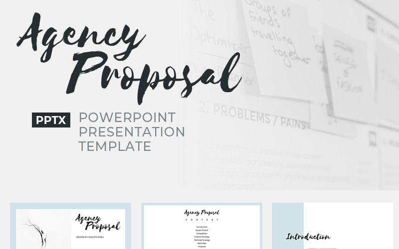 Agency Proposal PowerPoint template PowerPoint Template