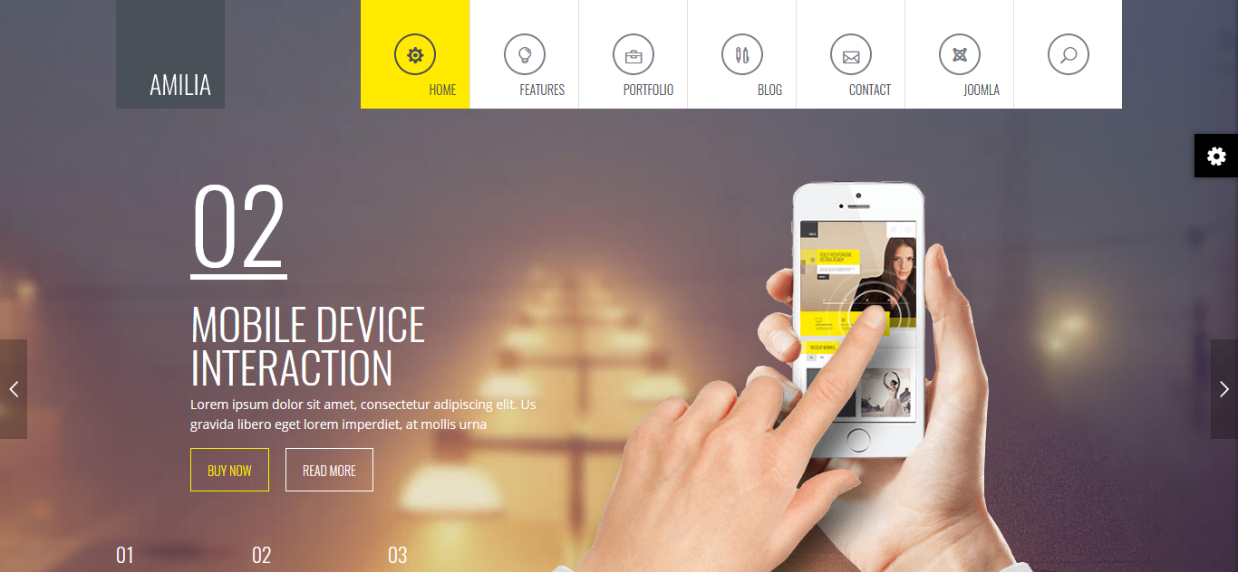 "Amilia - Responsive MultiPurpose" Responsive Joomla Template №79540