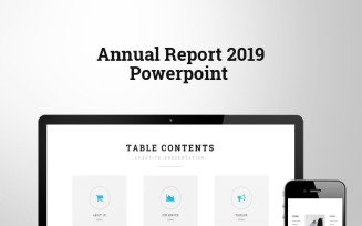 Annual Report 2019 PowerPoint template
