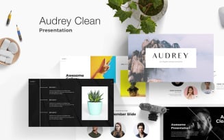 Audrey Clean PowerPoint template