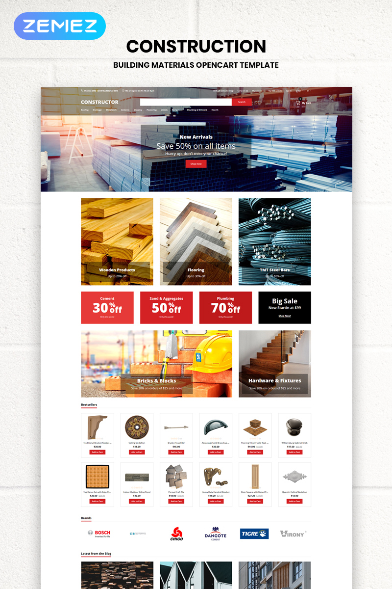 Constructor - Building Materials Creative №79526