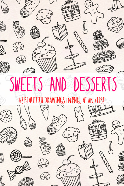 Template #79610 Desserts Sweets Webdesign Template - Logo template Preview