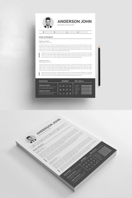 Template #79626 Cv Clean Webdesign Template - Logo template Preview