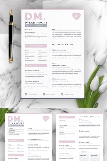 Template #79631 Page Resume Webdesign Template - Logo template Preview