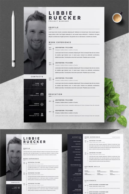 Template #79633 Page Resume Webdesign Template - Logo template Preview