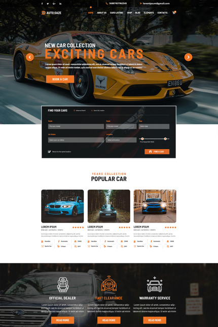 Template #79636 Auto Vehical Webdesign Template - Logo template Preview