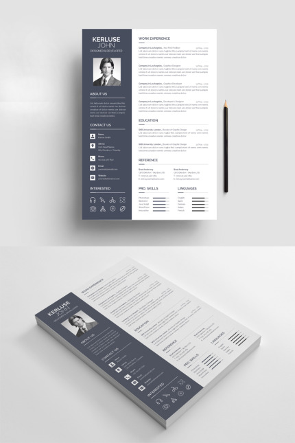 Template #79644 Cv Clean Webdesign Template - Logo template Preview