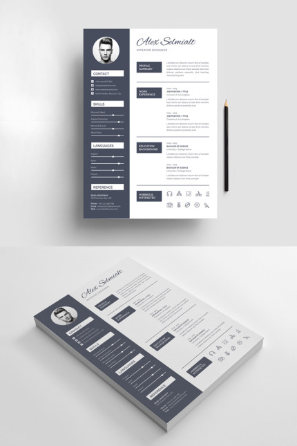 Template #79699 Cv Clean Webdesign Template - Logo template Preview