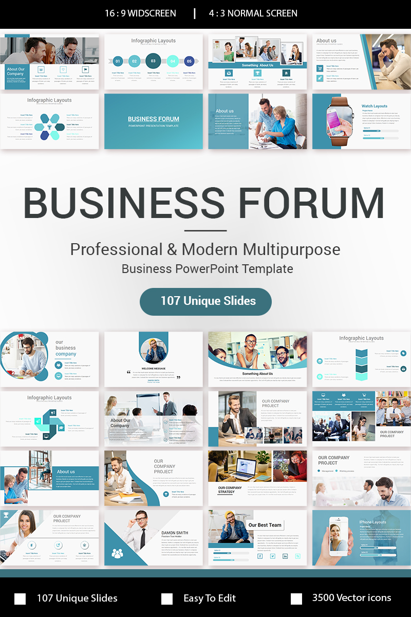 Business Forum PowerPoint Template #79697