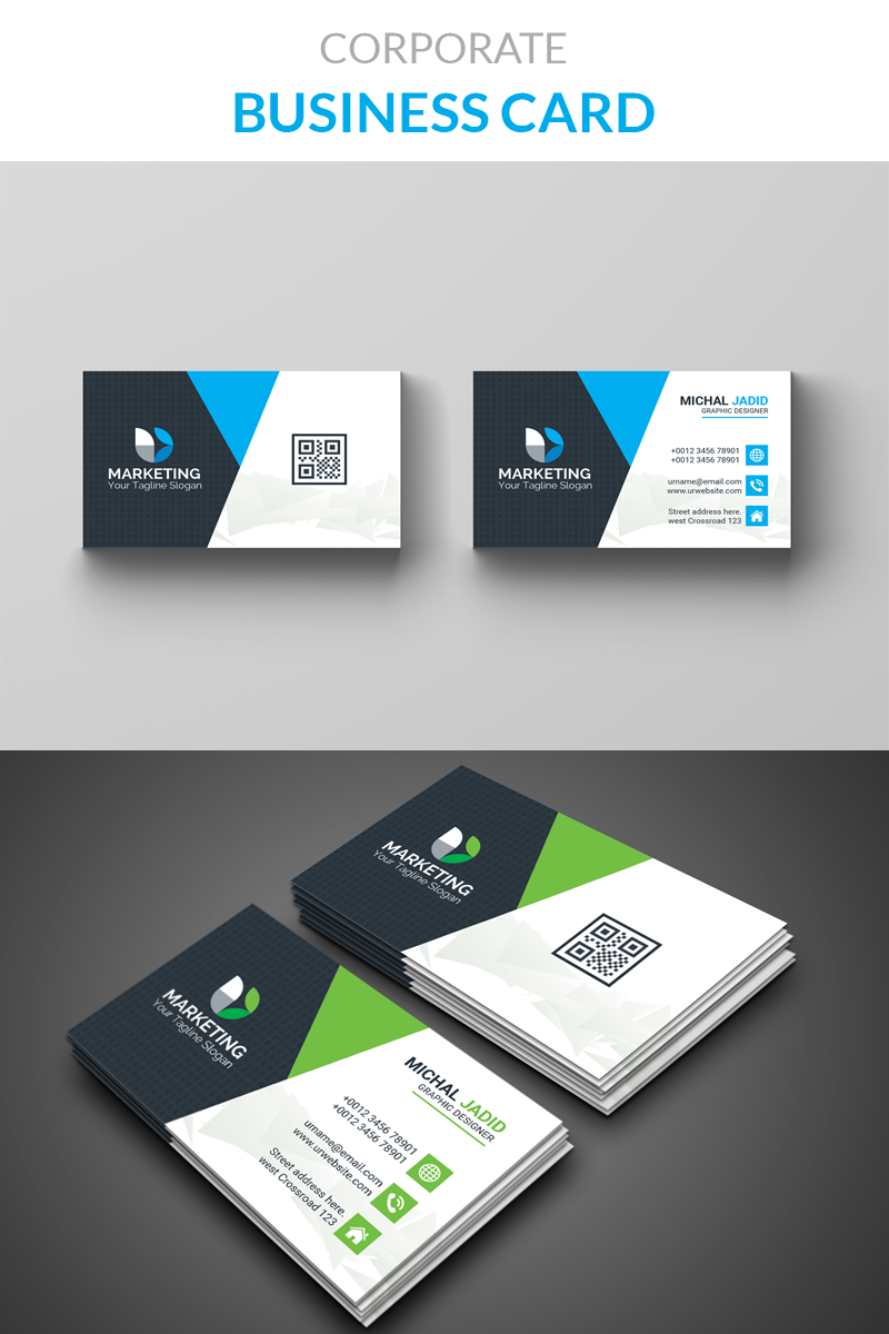Michal Jadid  Business Card - Corporate Identity Template