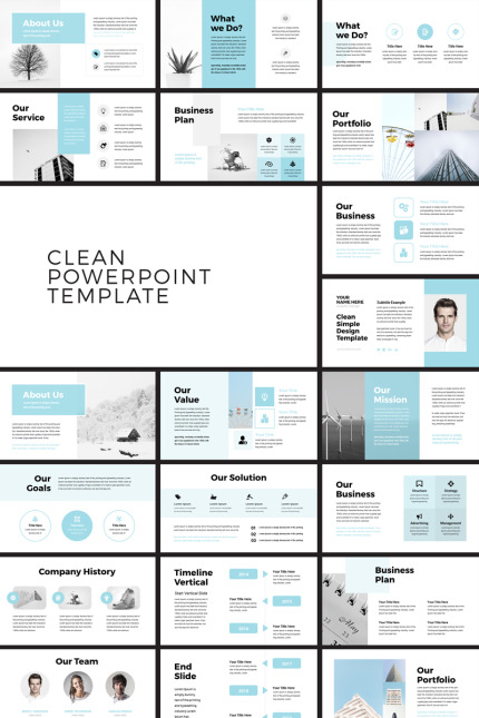 Template #79711 Powerpoint Business Webdesign Template - Logo template Preview