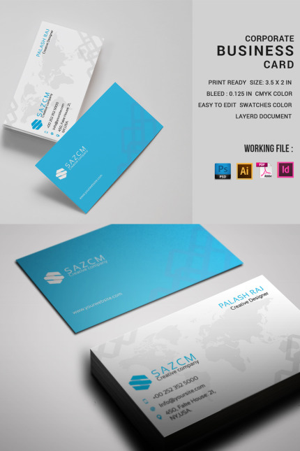 Template #79760 Card Visiting Webdesign Template - Logo template Preview