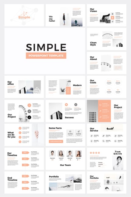 Template #79778 Powerpoint Business Webdesign Template - Logo template Preview