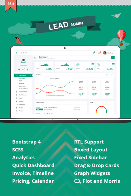 Template #79783 Dashboard Scss Webdesign Template - Logo template Preview