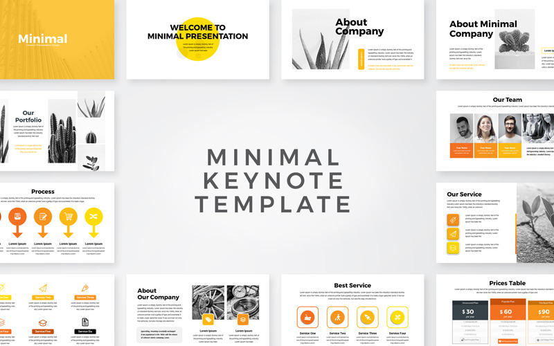 Minimal - Business Presentation - Keynote template Keynote Template