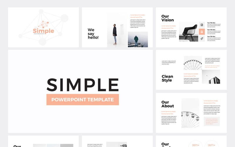 Simple Business PowerPoint template PowerPoint Template