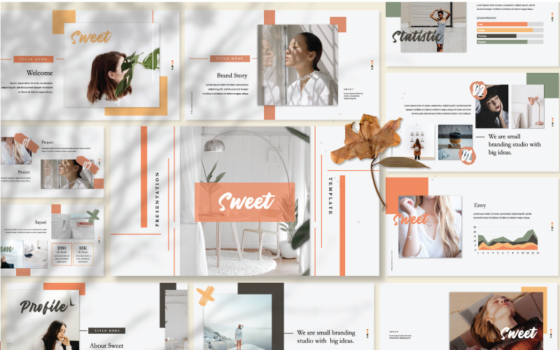 Sweet PowerPoint template PowerPoint Template