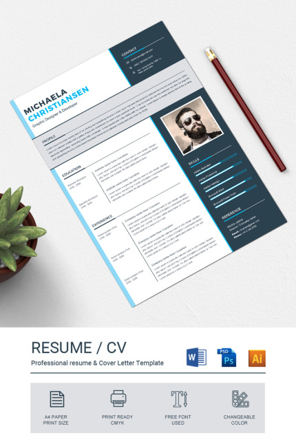 Template #79801 Template Cv Webdesign Template - Logo template Preview