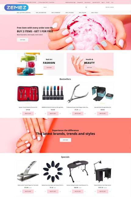 Template #79852 Nail Store Webdesign Template - Logo template Preview