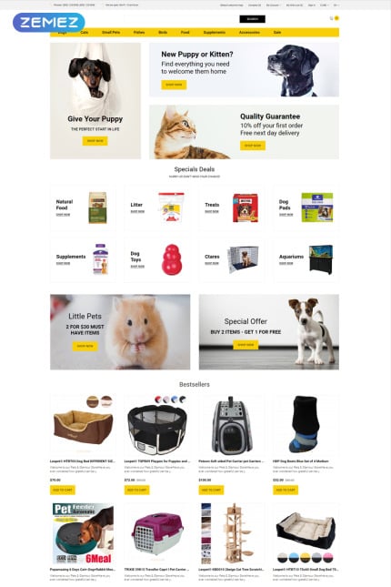 Template #79853 Animals Care Webdesign Template - Logo template Preview