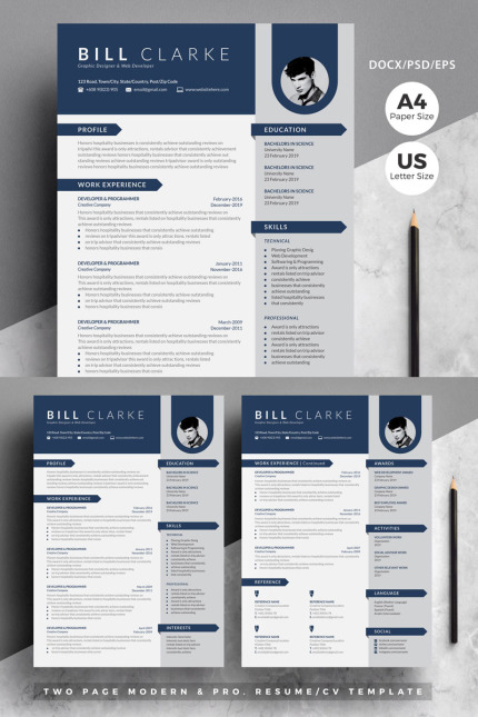 Template #79879 Cv Template Webdesign Template - Logo template Preview