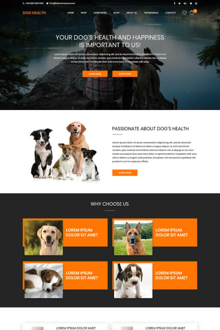 Template #79885 Dog Theme Webdesign Template - Logo template Preview