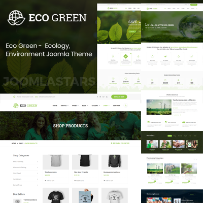 Joomla шаблон "Eco Green - Environment, Ecology and Renewable Energy" #79811