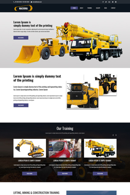 Template #79903 Machine Rental Webdesign Template - Logo template Preview