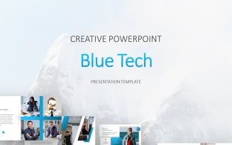 Blue Tech PowerPoint template