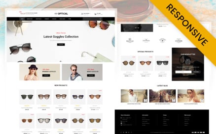 Optical - Eye Glasses Store OpenCart Template