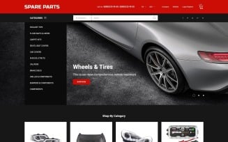 Spare Parts - Automobile Replacement Parts Clean Bootstrap Ecommerce PrestaShop Theme