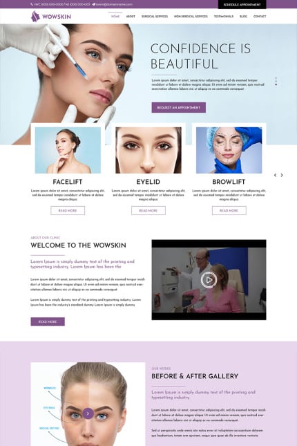 Template #80048 Care Beauty Webdesign Template - Logo template Preview