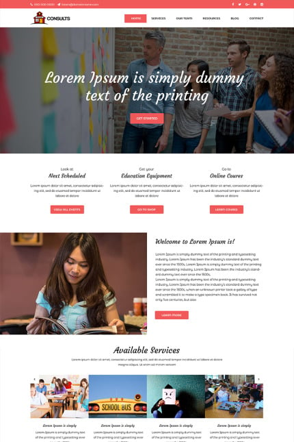 Template #80061 Education Theme Webdesign Template - Logo template Preview