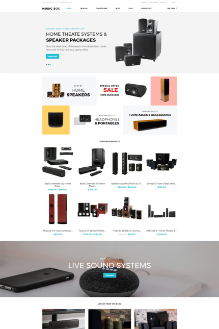 Template #80065 Ecommerce Headphones Webdesign Template - Logo template Preview