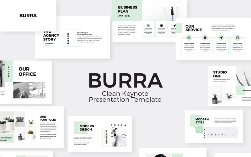 Burra - Clean Simple Presentation - Keynote template Keynote Template