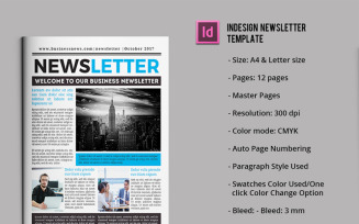 Business Newsletter - Corporate Identity Template